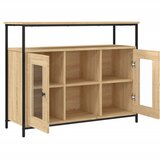  Komoda boja hrasta sonome 100 x 35 x 80 cm konstruirano drvo | shoptok.hr
