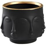 WALLXPERT decorative pot crna keramička saksija CY0391 Cene
