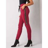 RELEVANCE Sweatpants-RV-DR-6891.54-burgundy | Shoptok.si