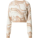 Hollister Pulover bež / bela | Shoptok.si