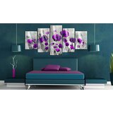  Slika na akrilnom staklu - Meadow: Purple Poppies [Glass] 100x50 | shoptok.hr