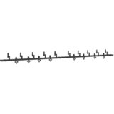 Pribor za klizna vrata 427 cm čelični crni | shoptok.hr