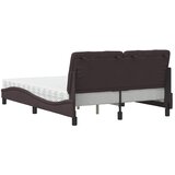  Krevet s madracem tamnosmeđi 140 x 190 cm od tkanine | shoptok.hr
