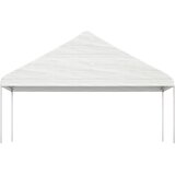  Sjenica s krovom bijela 8,92 x 5,88 x 3,75 m polietilen Slike