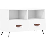 Maison Chic TV omarica - TV stojalo - Televizijska omarica bela 80x36x50 cm inženirski les, (21699203) Cene