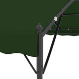 Gazebo 4 x 3 x 2,6 m Zelena Poliester i čelik | shoptok.hr