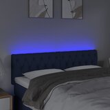  LED uzglavlje plavo 160 x 7 x 78/88 cm od tkanine | shoptok.hr