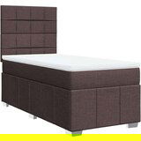 vidaXL Krevet s oprugama i madracem tamnosmeđi 80x200 cm od tkanine | shoptok.hr