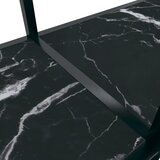  Konzolni stol crni 180 x 35 x 75,5 cm od kaljenog stakla | shoptok.hr