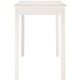  Blagovaonski stol bijeli 110 x 55 x 75 cm od masivne borovine | Eponuda.com