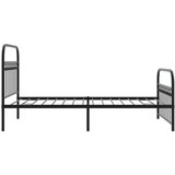 vidaXL metalni okvir kreveta uzglavlje i podnožje crni 107x203 cm | shoptok.hr