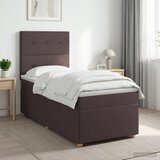  Boxspring krevet s madracem Tamno smeđa 100 x 200 cm Tkanina | shoptok.hr
