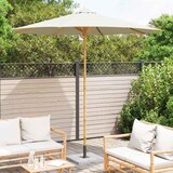  Vrtni suncobran Krem bijela Ø 270 x 260 cm bambus | Eponuda.ba