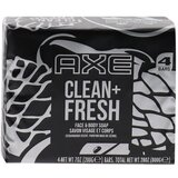 Axe Sapun toaletni parfemski muški Clean Fresh 4x200g | Eponuda.ba