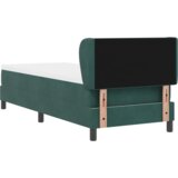 Box Spring Krevet s Dušekom Tamno Zelena 80x200 cm Baršun | shoptok.hr