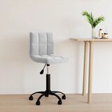  Okretna uredska stolica svjetlosiva baršunasta | shoptok.hr