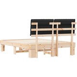  Posteljni okvir z oblazinjenim vzglavjem Črna 135 x 190 cm, (5000101611) | Shoptok.si