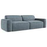 Makamii Prašno modra sedežna garnitura iz šenilje 244 cm Omao – | Shoptok.si