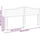  Uzglavlje s uzglavljem Crni hrast 200 cm Konstruirano drvo | shoptok.hr