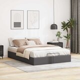  Otomanski okvir kreveta bez madraca sivi 140x200cm umjetne kože | shoptok.hr