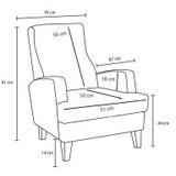 Atelier Del Sofa fotelja aly beige