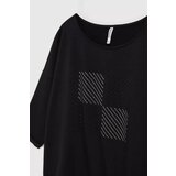 Marisse Black 3/4 Sleeve Sweatshirt | shoptok.hr