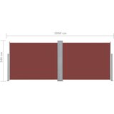 Tenda Zložljiva stranska tenda rjava 140x1000 cm | Shoptok.si