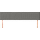  Uzglavlja tamnosiva 180x5x78/88 cm od tkanine | shoptok.hr