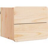  Noćni ormarić 2 pcs Smeđa 39 x 34 x 33 cm Masivna borovina | shoptok.hr