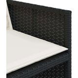  5-dijelni vrtni blagovaonski set s jastucima od poliratana crni | shoptok.hr