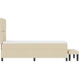  Krevet s opruga kutije s uzglavljem Krema 80 x 200 cm tkanina | shoptok.hr