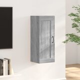 vidaXL Viseča omarica siva sonoma 35x34x90 cm konstruiran les Cene