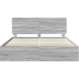  Konstrukcija postelje z vzglavjem Siva Sonoma 180 x 200 cm, (5000102909) | Shoptok.si