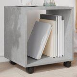 vidaXL Omarica na kolesih betonsko siva 37x33x42,5 cm inženirski les | Shoptok.si