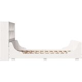 vidaXL Knjižna postelja brez vzmetnice bela 120x190 cm trden les | Shoptok.si