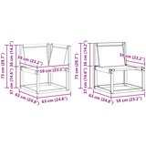  Set vanjskih sofa 8 kom. Prirodna i svjetlosiva | shoptok.hr