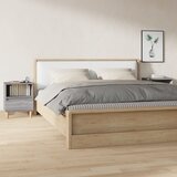  Noćni ormarići 2 kom boja dimljenog smeđi 40x35x50 cm | shoptok.hr