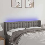  LED posteljno vzglavje temno sivo 147x16x78/88 cm blago, (20737010) Cene