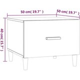 Stolić za kavu boja hrasta sonome 50x50x40 cm konstruirano drvo | shoptok.hr