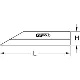 Ks Tools Precizno lasno ravnilo, kaljeno, skupna dolžina 200 mm | Shoptok.si