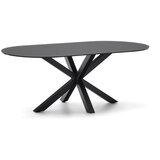 Kave Home Jedilna miza s stekleno mizno ploščo 100x200 cm Argo – | Shoptok.si