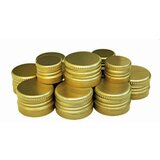  Zamašek z navojem (aluminij, zlata, 10 kosov) | Shoptok.si