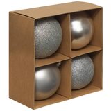 Feeric Set novogodišnjih kugli x4 100mm sort srebrna (207479) | ePonuda.com