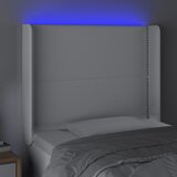  LED uzglavlje bijelo 103x16x118/128 cm od umjetne kože | shoptok.hr