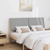 vidaXL Tapecirani uzglavlje Svijetlo siva 150 cm Čvrsto borovo drvo | shoptok.hr