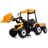 Traktor na akumulator s prikolicom MEGA D68 - žuti | shoptok.hr