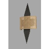Opviq hande siyah oval rattan abajurlu aplik goldblack wall lamp | ePonuda.com