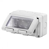 GEWISS system, nadgradna kutija 4M, IP55, siva GW27044 | ePonuda.com