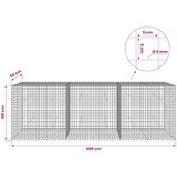 Gabion s 5 mm žicom i mrežom 5x5 cm 300x50x100 cm | shoptok.hr