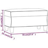  Klop svetlo siva 70x35x41 cm blago, (20955053) | Shoptok.si